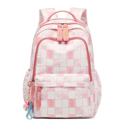 Mochila Escolar Feminina Estilo Campus para Estudantes Mochila de Grande Capacidade