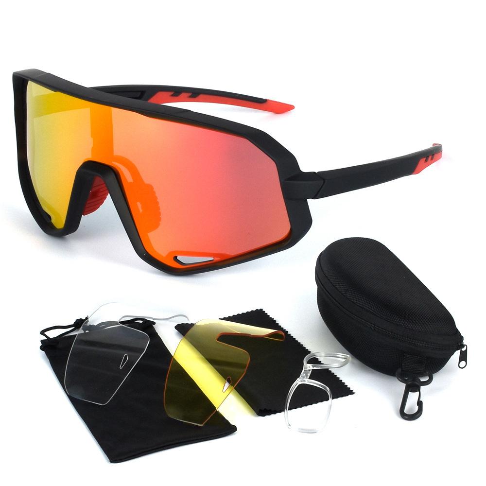 New Mountain Bike Riding Glasses Outdoor Sports Goggles TR90 Frame Myopia-adapted Sunglasses