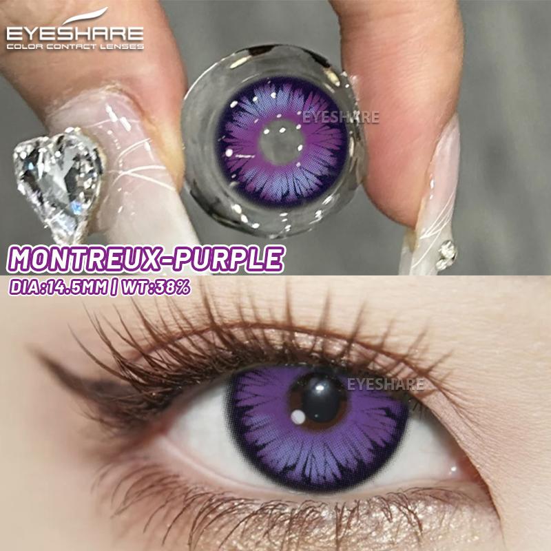 EYESHARE Hot Selling 2pcs Colored Contact Lenses Green Eye Lens Yearly Cosplay Blue Makeup cosplay Anime Accessories Helloween lens