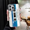Vintage 90S Cassette Tape Pattern Soft Phone Case for iPhone 15 16 17 Pro Max 17Air 16E 14 Plus 13 12 Mini Shockproof Cover Back