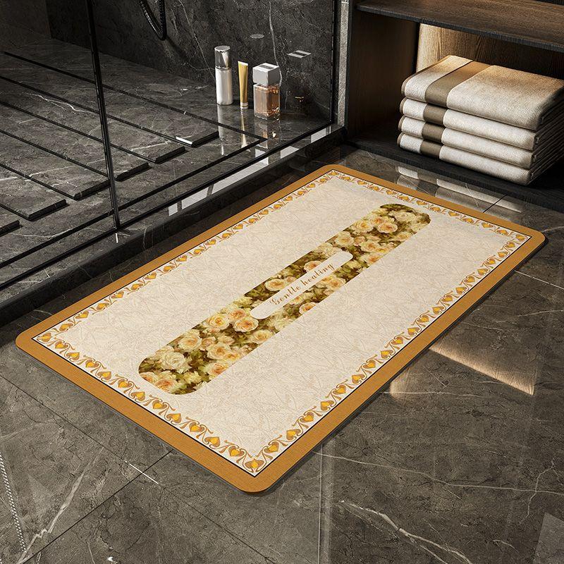 Toilet Floor Mat, Diatom Mud, Bathroom Water-absorbing Non-slip Mat, Door Mat Entering the Door, Toilet, Kitchen Door Mat