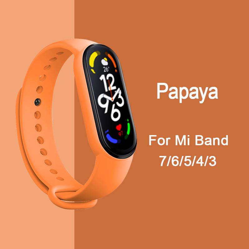 Strap for Mi Band 6 7 Bracelet Sport Silicone Watch Wristband Miband6 Band4 Correa Belt For Xiaomi Mi Band 3 4 5 6 7 Accessories
