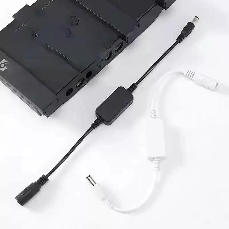 Černý 60cm 24H Automatické Vypnutí Reset DC 5V-15V Restartér Routeru Reset Wifi Routeru Modul Časovaného Restartu Časování