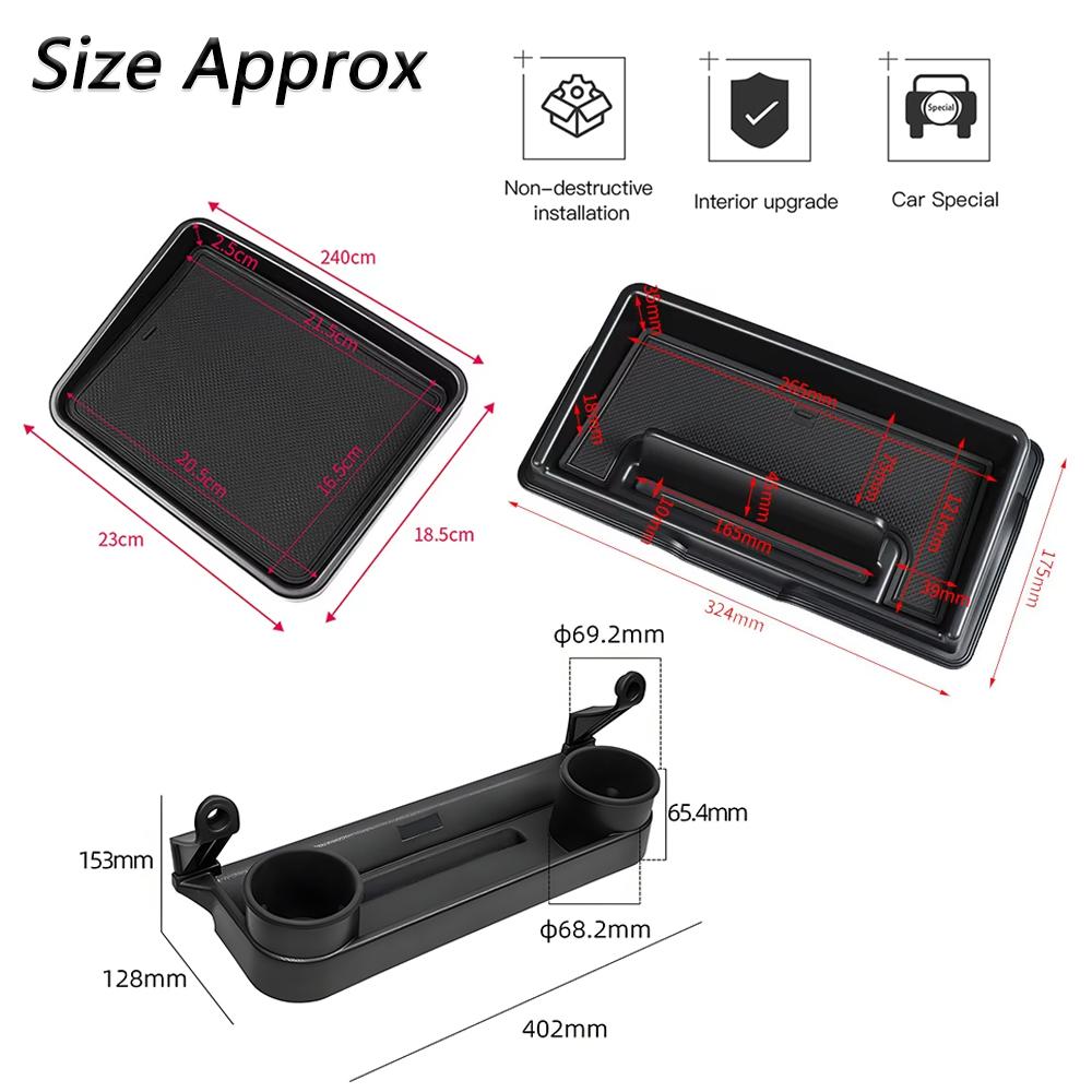 Dashboard Organizer Passenger Handle Storage Tray Cup Holder for Suzuki Jimny 2019-2026 Tidying Box Car Interior Accessories