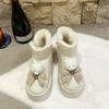 Snow Boots Women's Winter Velvet Thickened Short Boots Non-slip Thick-soled Warm Short Cotton Boots