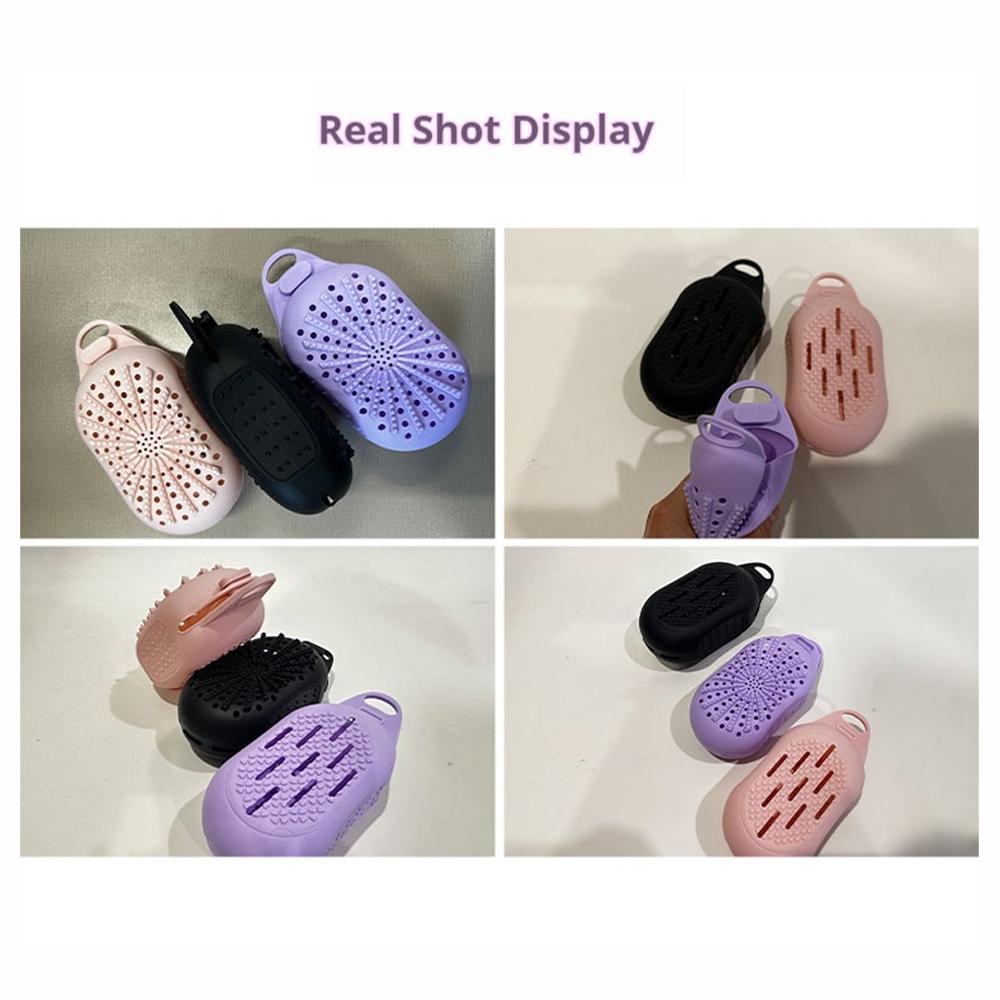 Dual-Sided Silicone Bar Soap Scrubber – Exfoliating Soap Holder Pouch With Gentle & Deep-Clean, Quick-Dry Soap Saver For Shower