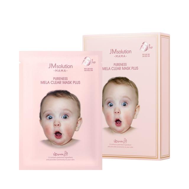 JMsolution - Маска для лица Mela Clear из серии Mama Pureness, набор Плюс 30ml x 10 sheets
