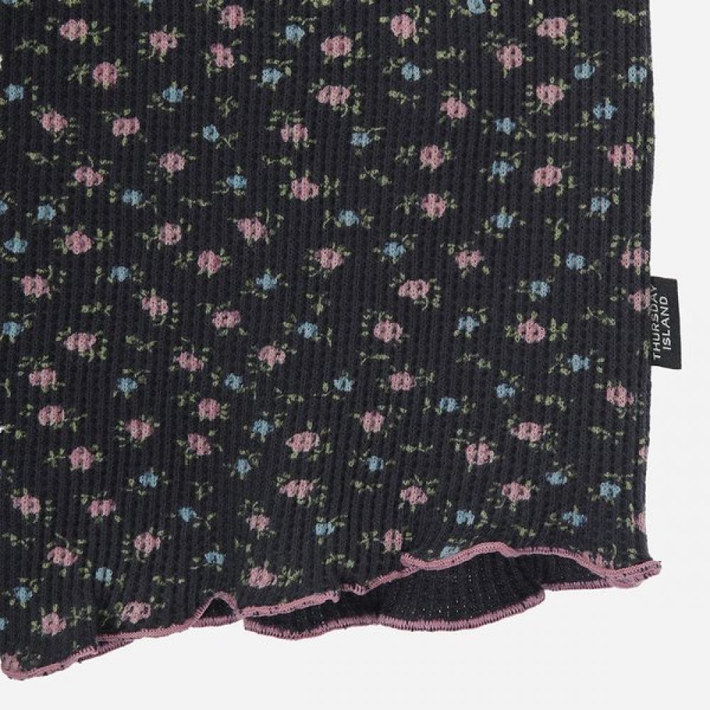 Thursday Island Flower Henry Neck T shirT T262mTs140w