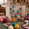 Calendar de Advent Croșetat 25 Zile 2026, Ușor pentru Începători Numărătoare Inversă de Crăciun Kit DIY Croșetat cu Fire și Ustensile, Cadouri Artizanale pentru Iubiți, Croșetori
