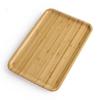 Bamboo Tray 1PC Dried Fruits Fruit Dessert Sushi Hotpot Compartment Container Coffee Table Snacks Rectangle Divided Tray