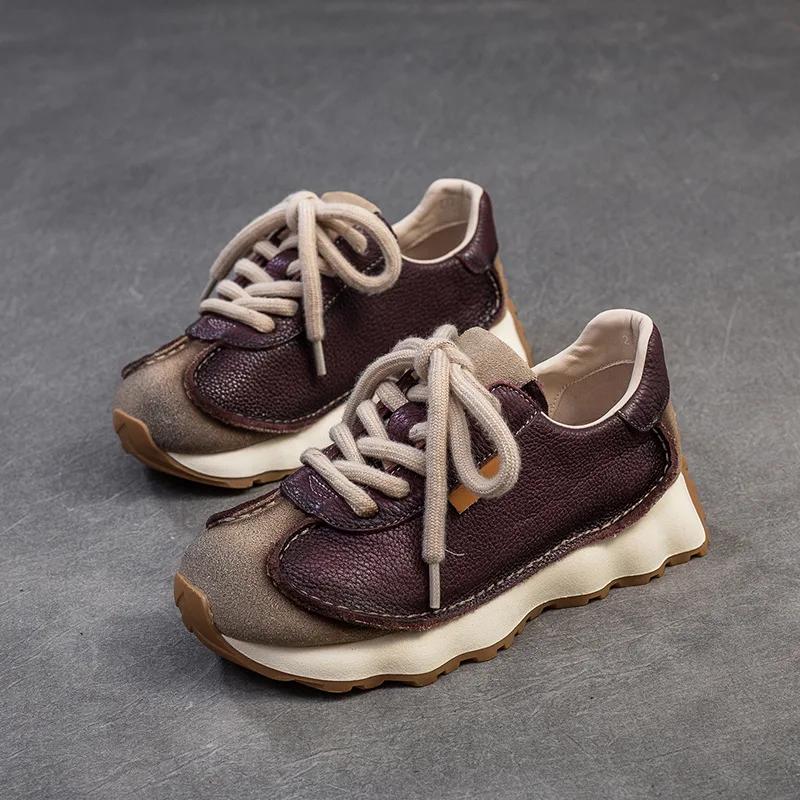 Fashion 3.5CM Suede Genuine Leather Mixed Color Preppy Girl Mary Jane Platform Wedge Summer Ladies Spring Autumn Casual Comfy Fashion