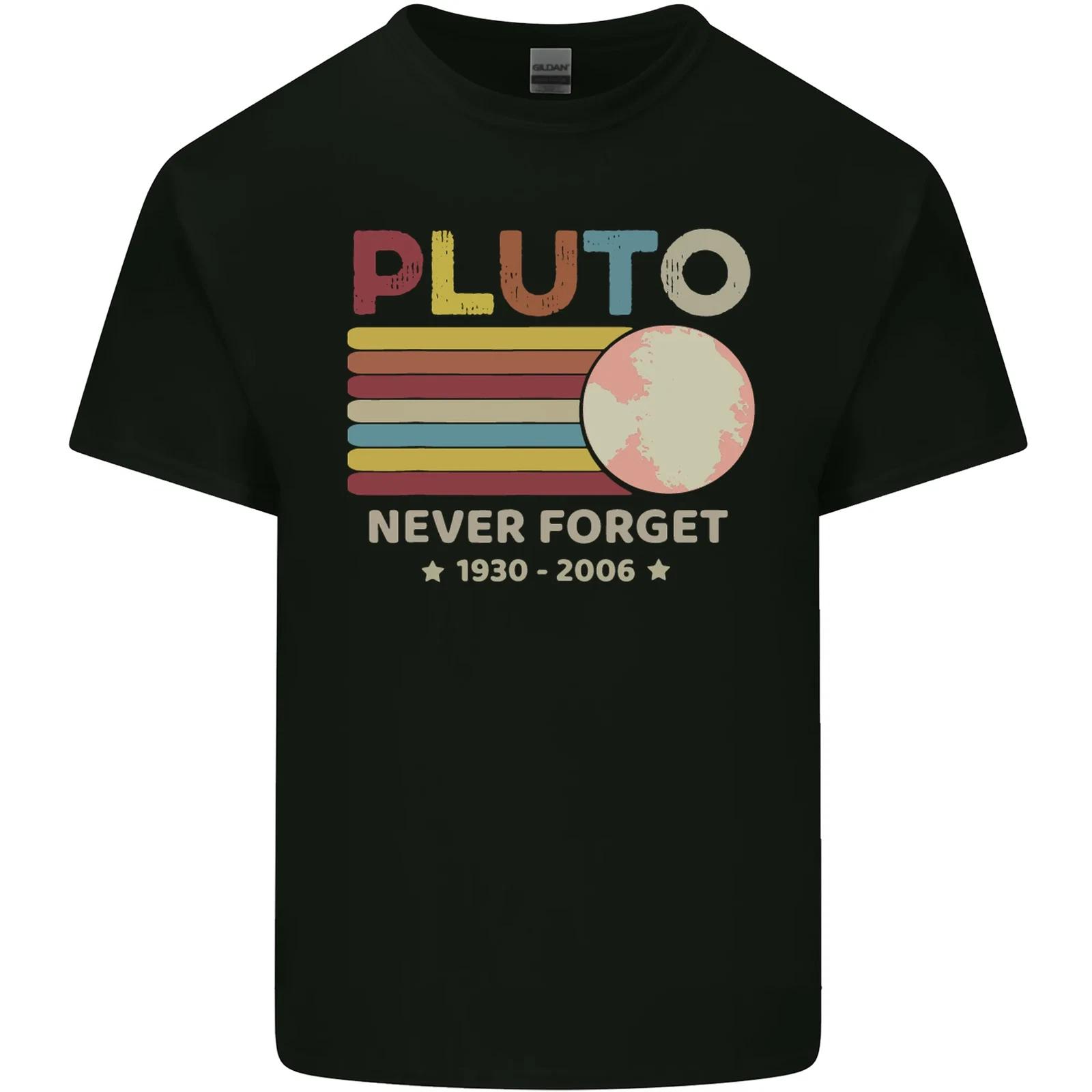 Pluto Never Forget Space Astronomy Planet Kids T-Shirt Childrens S