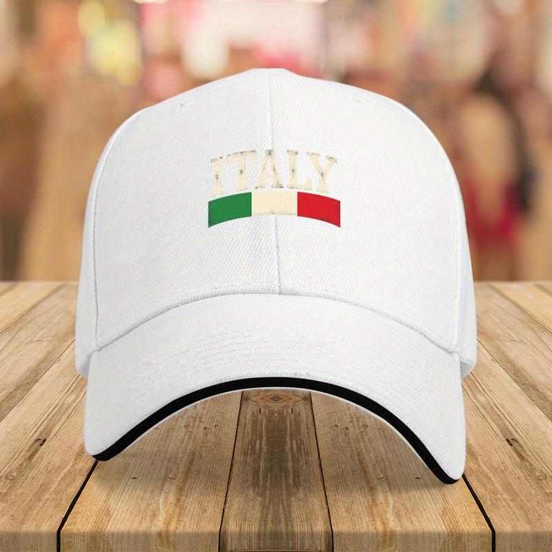 Italy Flag Embroidery Baseball Cap Polyester Adjustable Outdoor Sports Fashion Hat Unisex