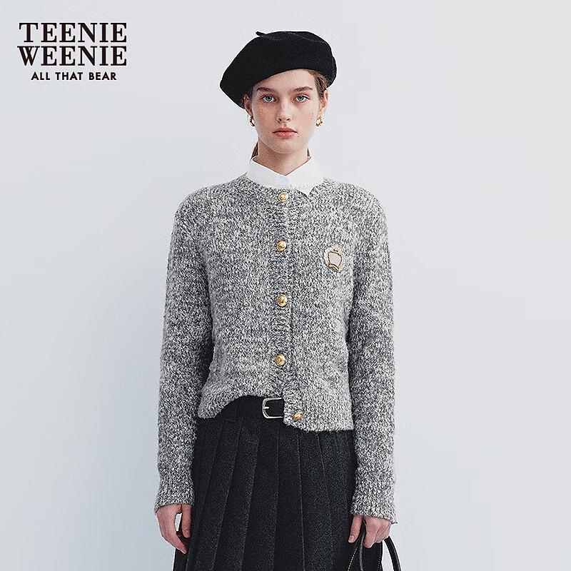 

Teenie Weenie Women s Bear Graphic Knitted Cardigan M