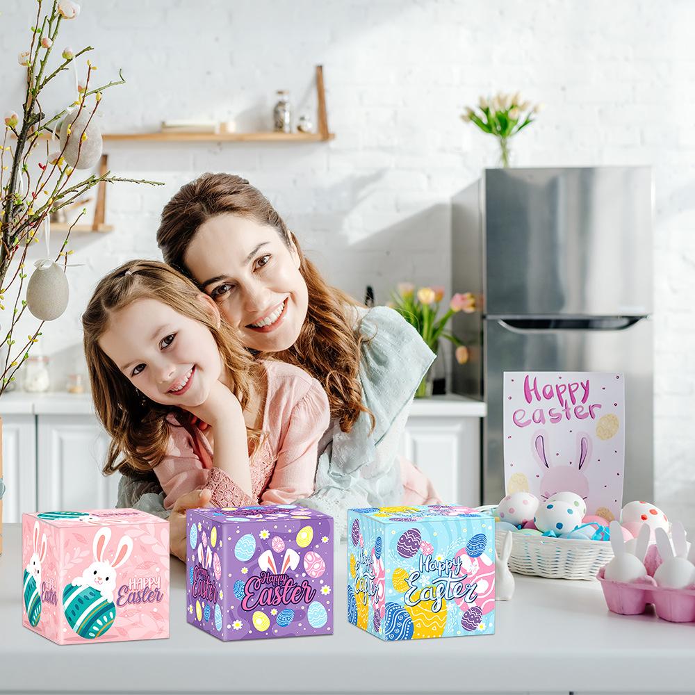 New Styles, Easter, Cartoon, Cute Rabbit, Candy and Snack Packaging Boxes, Party Decorations, Gift Boxes, Holiday Supplies