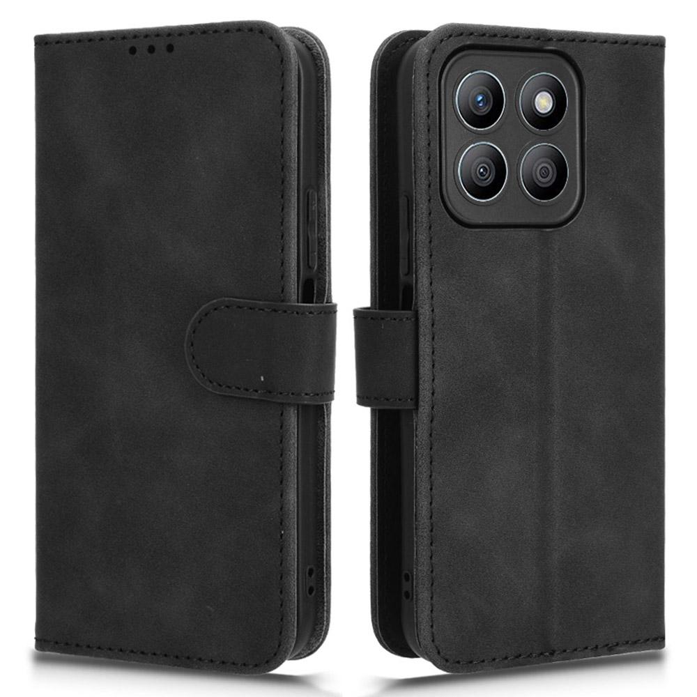 For Honor X8c 4G Leather Case Skin Feel Anti Drop Wallet Flip Phone Cover