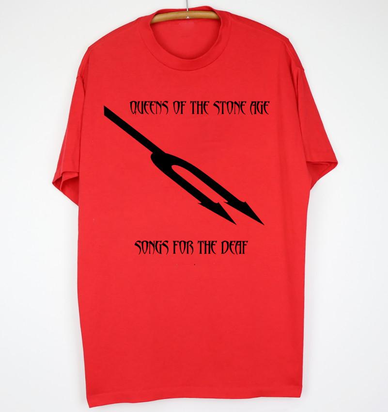 Queens of the Stone Age Songs for the Deaf T-Shirt Cotton Red Men S to 5XL XXXL