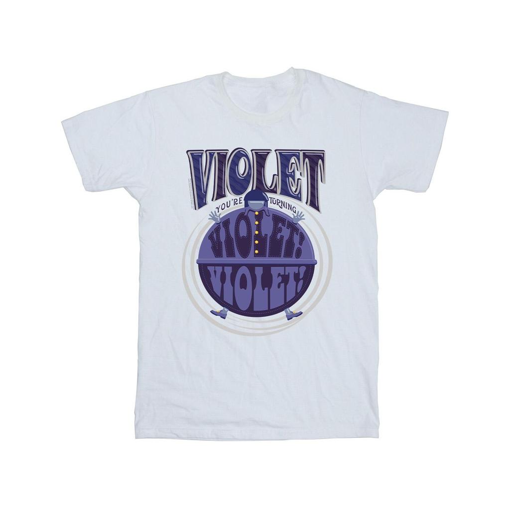 Willy Wonka Mens Violet Turning Violet T-Shirt