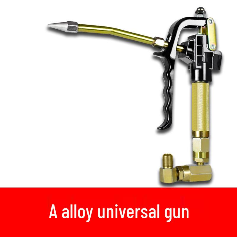 Yellow Universal High-Pressure Pneumatic Grease Gun with Leak-Proof Handle and Electric Nozzle Accessories