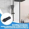 360° Rotation No Punching Shower Head Bracket with Hooks Stable Shower Holder  Apartment