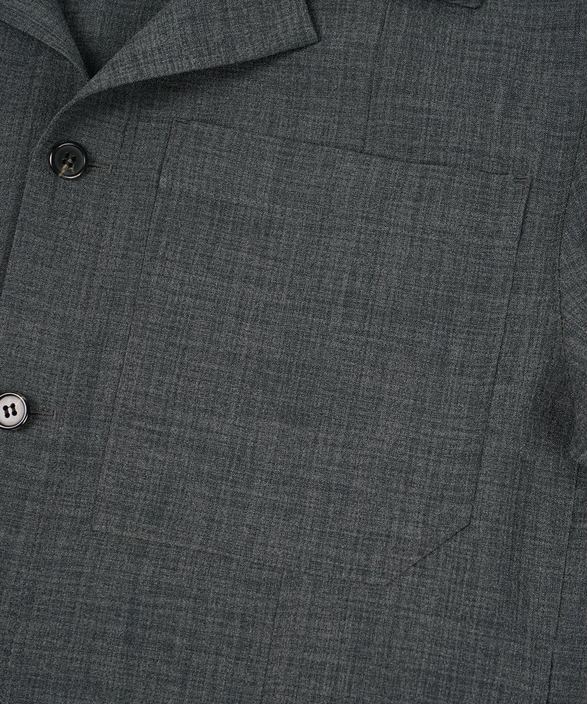 BIRBANTE Cool Touch Open Collar Half Shirt - Khaki