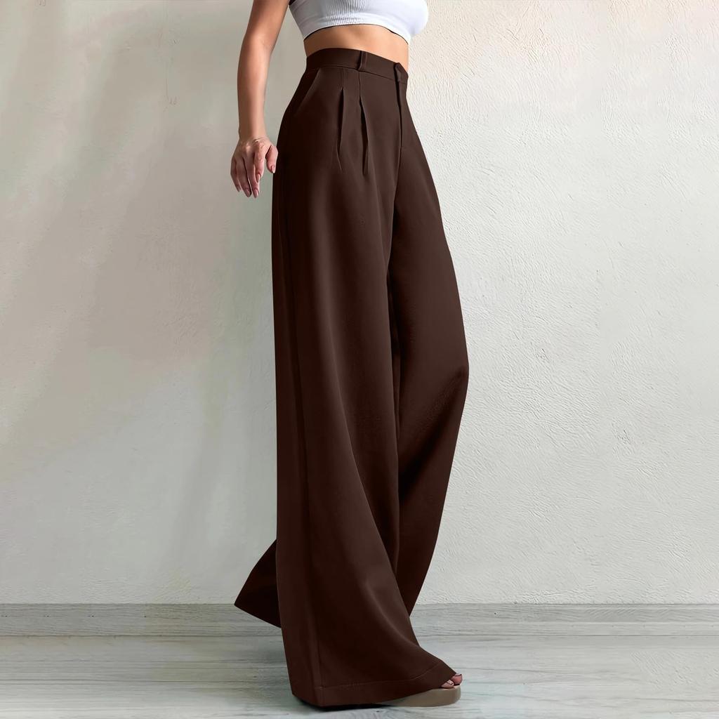 Work Pants Women Business Casual High Waisted Wide Leg Trousers Dressy Work Outfits
