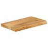 VidaXL Table Top with Live Edge 40x20x3.8 Cm Solid Mango Wood, Wooden Table Top, Side Table Top, 370462
