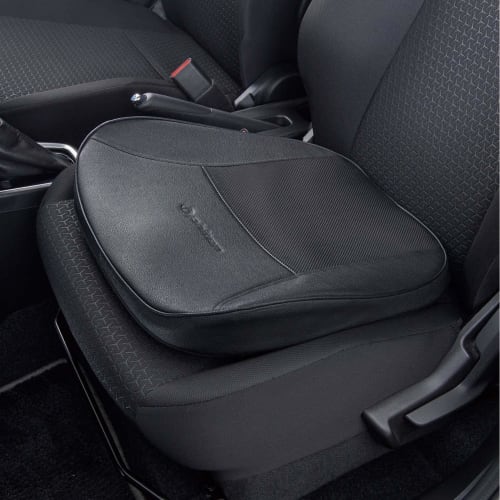 BONFORM Phiten Premium Aqua Titanium Cushion Hip Cushion 43 X 45cm Black Genuine Leather-like Synthetic Leather Lower Back Pain and Fatigue Measures P