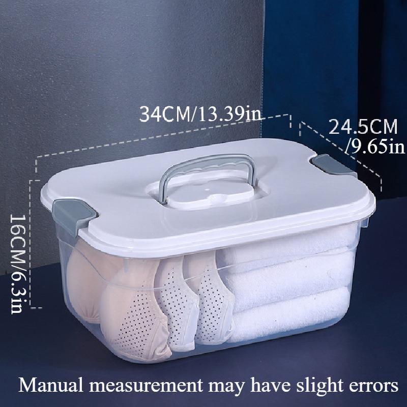 [Przezroczyste Plastikowe Pudełko do Przechowywania] z Pokrywą Zatrzaskową | Kwadratowy Organizer do Domu, na Zabawki, Przekąski, Ubrania i Pościel | Pojemnik Wielofunkcyjny