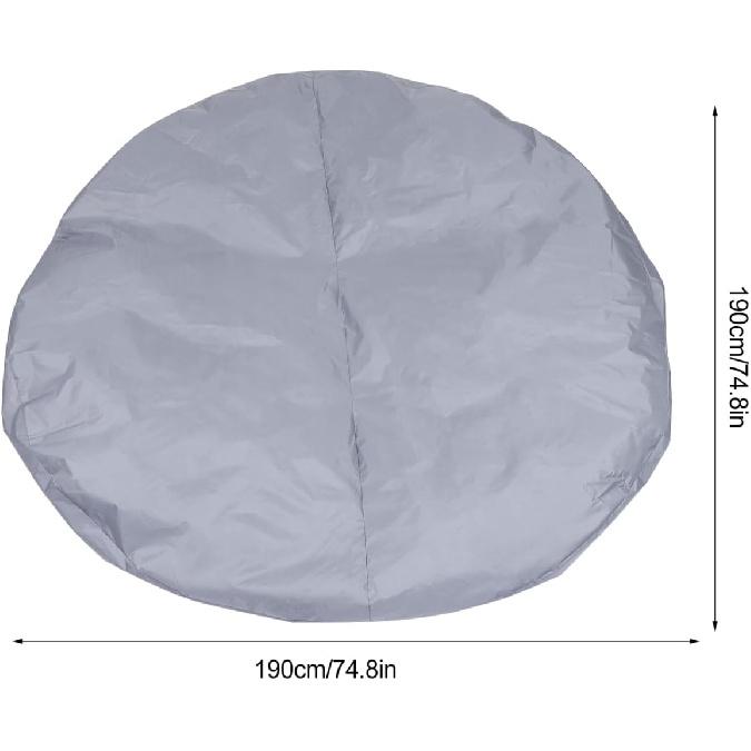 DOITOOL Round Pool Cover for Above Ground Pools, 6 ft Round Solar Pool Cover Protector for Inflatable Pool and in- ground Pools for and Reduce Water