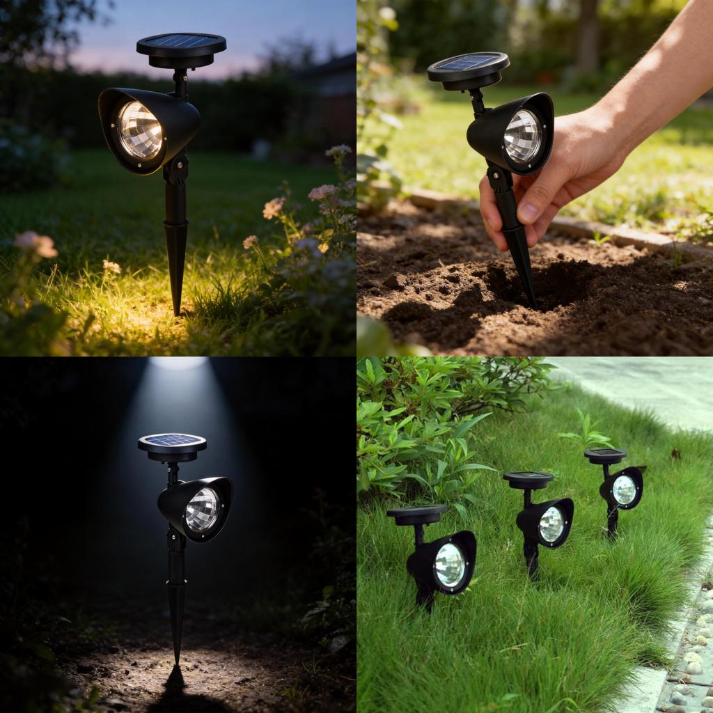 Outdoor Solar Lawn Lights With Waterproof Design For Garden Pathway Illumination