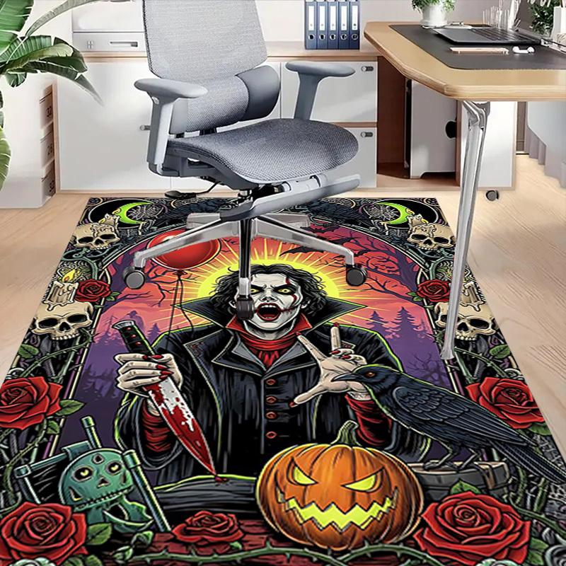 1PC Halloween Crow Extra Large Non Slip Floor carpet, Office, family, bedroom, Studio Large Area Rug Indoor Rugs