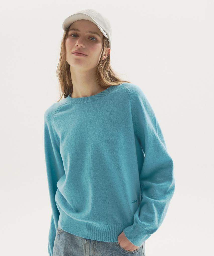 Nyuluki Cozy Round Knit Pullover_Blue