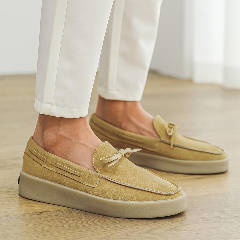 Ανδρικά Loafers Σουέτ Casual Παπούτσια Πολυτελή Διαπνέοντα Slip-on Αθλητικά Παπούτσια Αντιολισθητικά Παπούτσια για Περπάτημα Οδήγηση Επαγγελματικά Πλατφόρμες Ανδρικά Flat