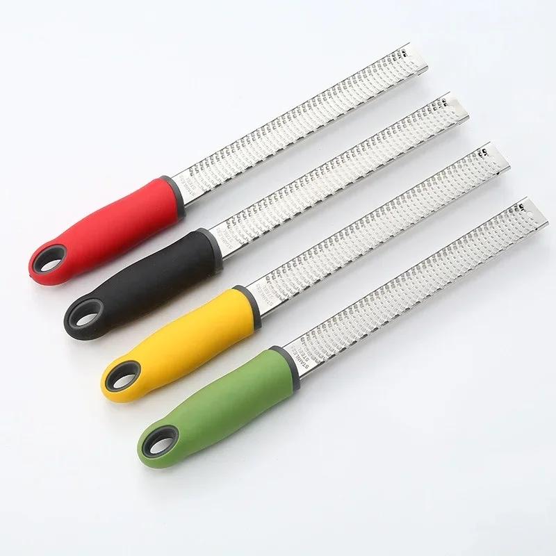 Stainless Steel Cheese Grater Plastic Anti Slip Handle Chocolate Lemon Fruits Grater Baking Tool Multifunction Kitchen Tools