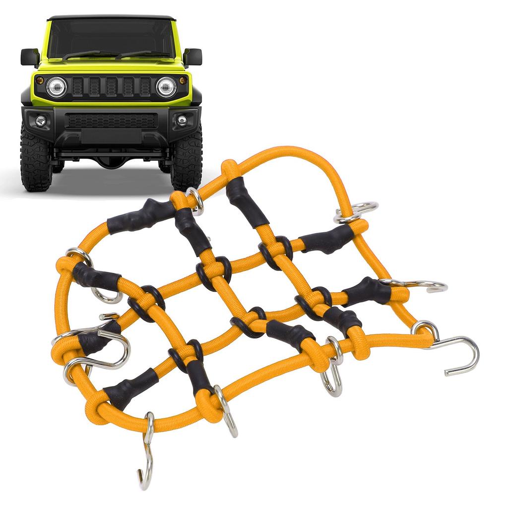 RC Elastic Luggage Net Simulation RC Luggage Roof Rack Net with Hook for Jimny Remote Control Car