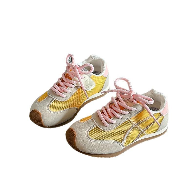 Spring and summer new children's shoes boys soft sole breathable casual shoes girls fashion moral training shoes middle and older children board sho