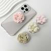 Rhododendron Flower Resin Phone Holder Socket Grip Talk Foldable Desktop Stand Cute Floral Retractable Grip for Mobile Devices 5