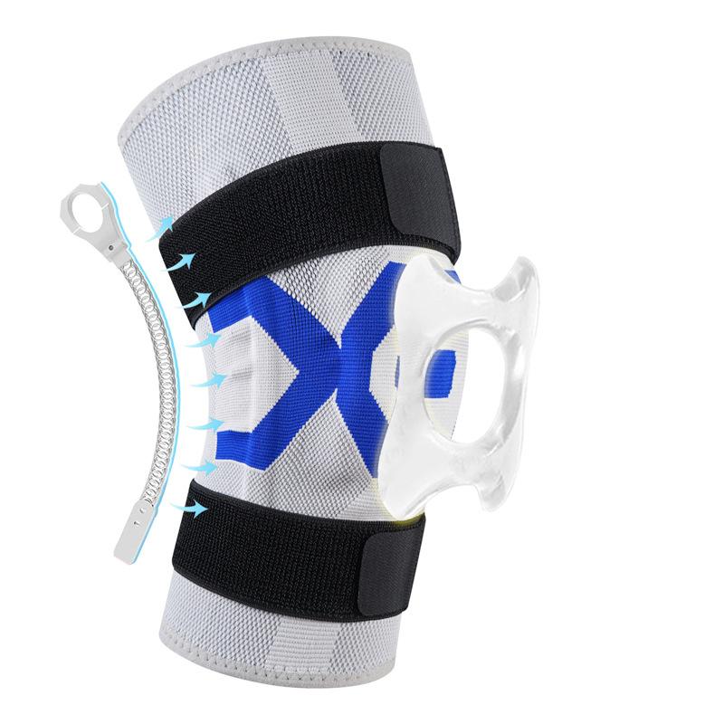 

Pressurized Sports Knee Pads Basketball Running Knee Pads Men s Silicone Support Knee Joint Protection Patella Belt Sports Protective Gear 3XL