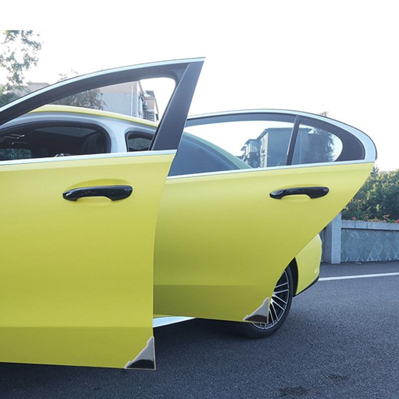 2 Pcs Silicone Auto Care Bumper Crash Door Corner Cover Anti-collision Stickers