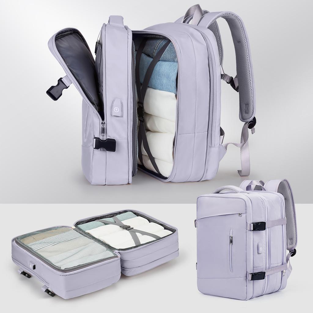 Approved Travel Backpack Men Women Business Backpack School Expandable Bag Large Capacity 17''Laptop Waterproof Fashion Backpack