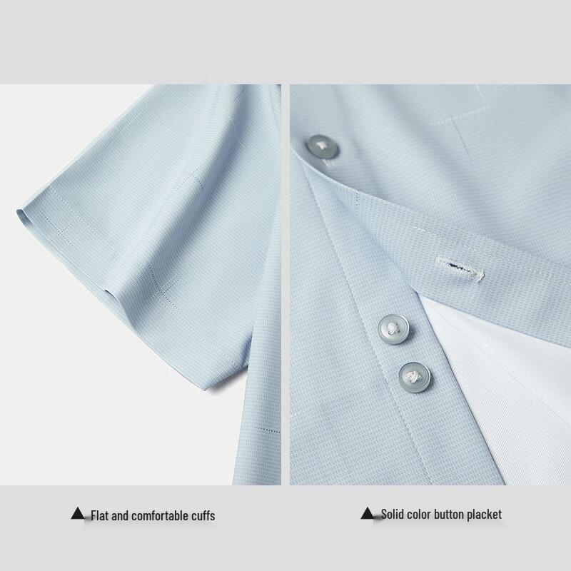 HLA Men's Classic Quick-Dry Short-Sleeve Casual Shirt