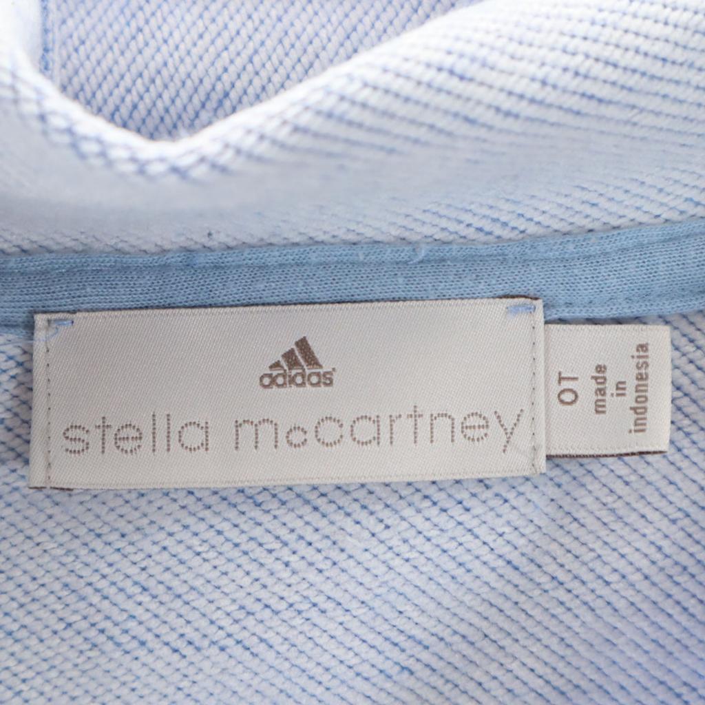 Adidas by Stella McCartney Long Sleeve Sweat Zip Hoodie OT Blue Women Used