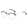New Anti Blue Light Reading Glasses With Eyebrows, Men's Fashionable High-definition Half Frame Reading Glasses 827