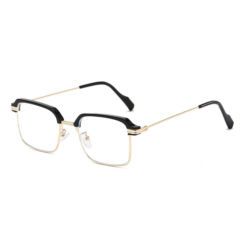 New Anti Blue Light Reading Glasses With Eyebrows, Men's Fashionable High-definition Half Frame Reading Glasses 827