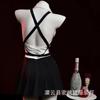 Sexy lingerie sexy split short-sleeved top pleated skirt cosplay pure college wind sailor uniform