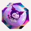 1pc Galaxy Kuromi Sanrio Pattern Automatic Umbrella is Fashionable and Good-Looking, a Portable 3-Fold Umbrella, Suitable for Travel and Daily Use, a
