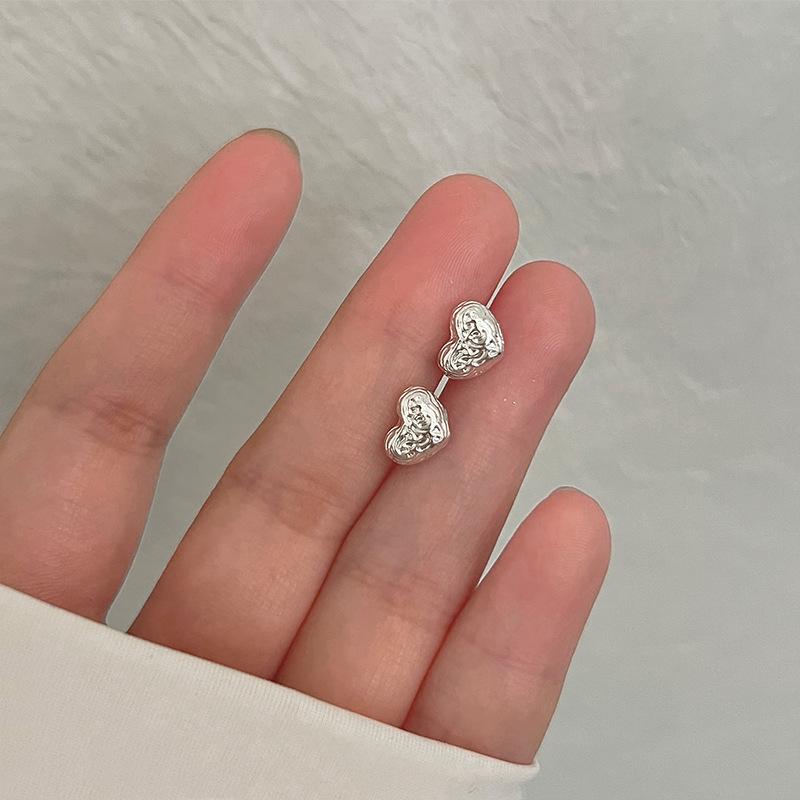 S925 Silver Stud Earrings Women's Ear Hole Earrings Niche Design Earbone Studs High-end Earrings