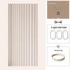 Folding Waterproof Shower Curtain Set with Rod