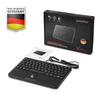 Perixx PERIBOARD-526 US Wired Mini USB Keyboard with Trackball - Scissors, 28.4 X 18.2 X 2.8 Cm, Built-in Dual USB Hub, Black, US Layout
